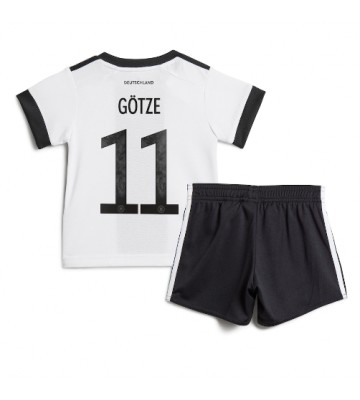 Tyskland Mario Gotze #11 Hemmaställ Barn VM 2022 Kortärmad (+ Korta byxor)
